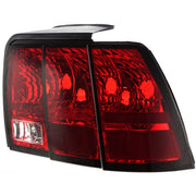 DURAFORCE Tail Light Set For 1999-2004 Ford Mustang Driver and Passenger Side Halogen