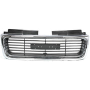 DURAFORCE Grille For 98-2004 GMC Sonoma 98-2001 Jimmy Chrome Shell w/ Gray Insert Plastic