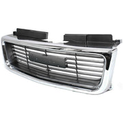 DURAFORCE Grille For 98-2004 GMC Sonoma 98-2001 Jimmy Chrome Shell w/ Gray Insert Plastic