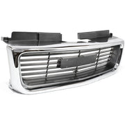 DURAFORCE Grille For 98-2004 GMC Sonoma 98-2001 Jimmy Chrome Shell w/ Gray Insert Plastic