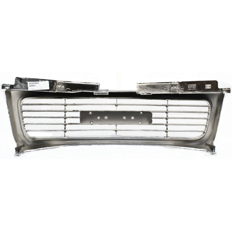 DURAFORCE Grille For 98-2004 GMC Sonoma 98-2001 Jimmy Chrome Shell w/ Gray Insert Plastic