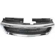 DURAFORCE Grille For 98-2004 GMC Sonoma 98-2001 Jimmy Chrome Shell w/ Gray Insert Plastic