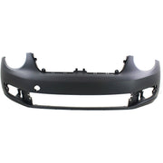 DURAFORCE Front Bumper Cover For 2012-2019 Volkswagen Beetle Primed With Fog Lamp Holes