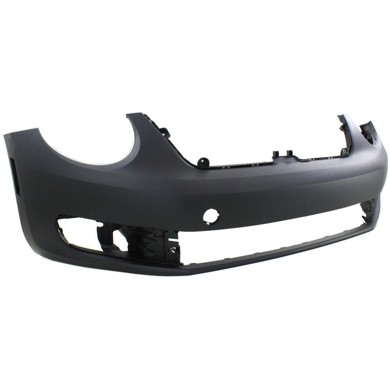 DURAFORCE Front Bumper Cover For 2012-2019 Volkswagen Beetle Primed With Fog Lamp Holes