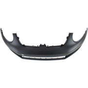 DURAFORCE Front Bumper Cover For 2012-2019 Volkswagen Beetle Primed With Fog Lamp Holes