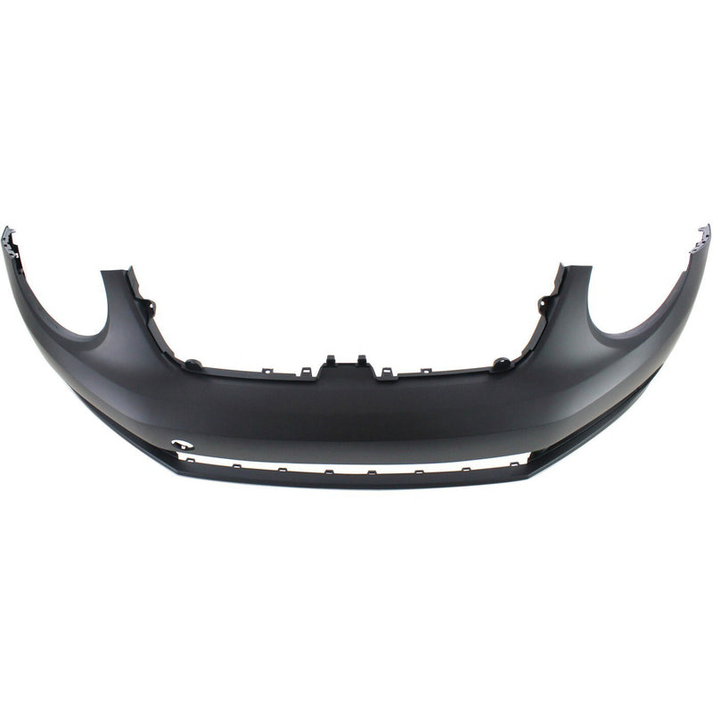 DURAFORCE Front Bumper Cover For 2012-2019 Volkswagen Beetle Primed With Fog Lamp Holes