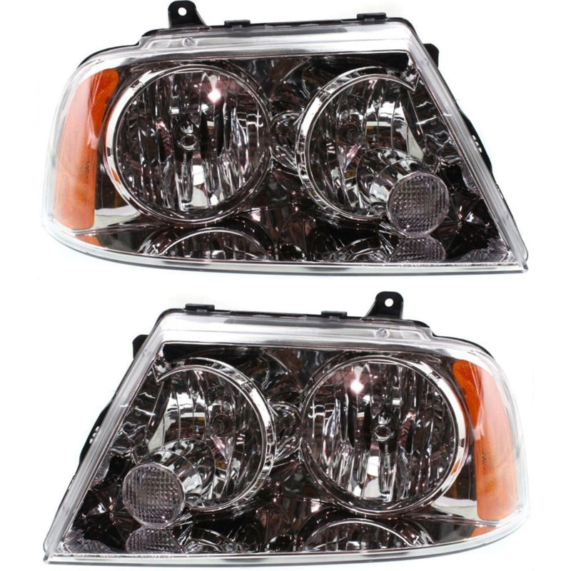 DURAFORCE Headlight Set For 03-06 Lincoln Navigator Halogen With Bulbs FO2503209 FO2502209