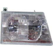 DURAFORCE Left & Right Side Headlights For Ford E-350 Econoline 1992-1996 Halogen w/ Bulbs