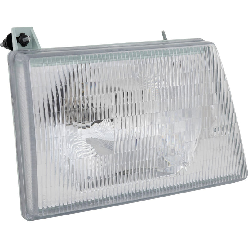 DURAFORCE Left & Right Side Headlights For Ford E-350 Econoline 1992-1996 Halogen w/ Bulbs