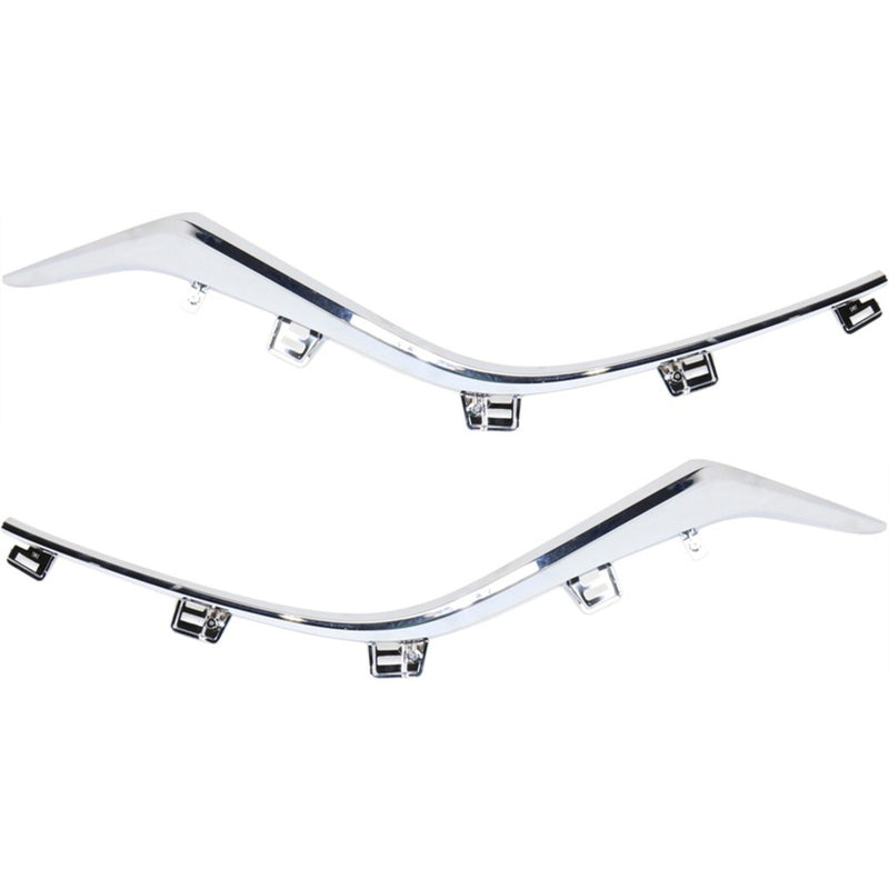 DURAFORCE Grille Trim Set For 2014-2016 Mazda 3 14-16 Mazda 3 Sport Chrome Left and Right