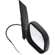 DURAFORCE Mirror Power Heated Smooth Black Passenger Side Right RH for 11-12 Toyota Sienna