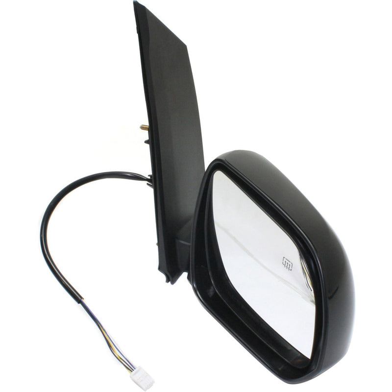 DURAFORCE Mirror Power Heated Smooth Black Passenger Side Right RH for 11-12 Toyota Sienna