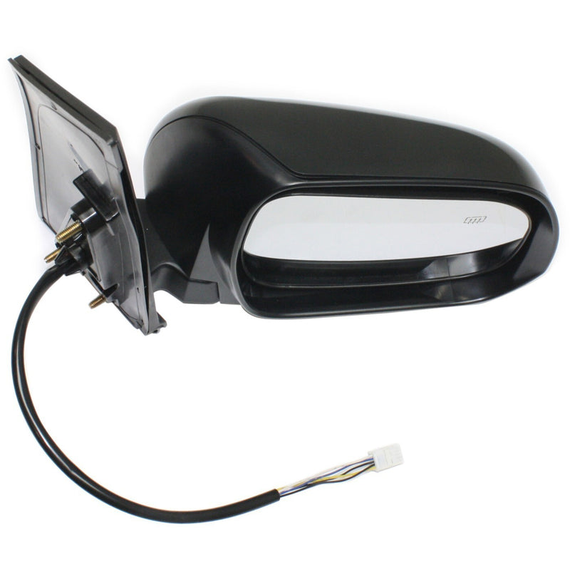 DURAFORCE Mirror Power Heated Smooth Black Passenger Side Right RH for 11-12 Toyota Sienna