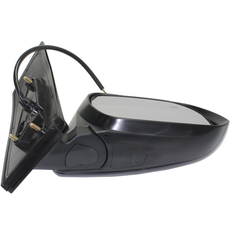 DURAFORCE Mirror Power Heated Smooth Black Passenger Side Right RH for 11-12 Toyota Sienna