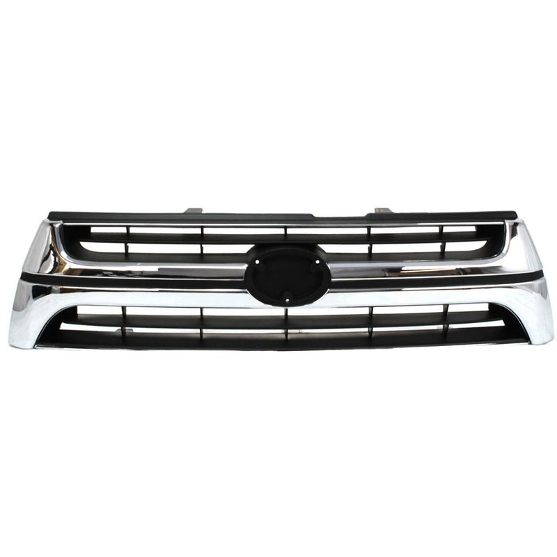 DURAFORCE Grille For 2001-2002 Toyota 4Runner Chrome Shell w/ Primed Insert Plastic