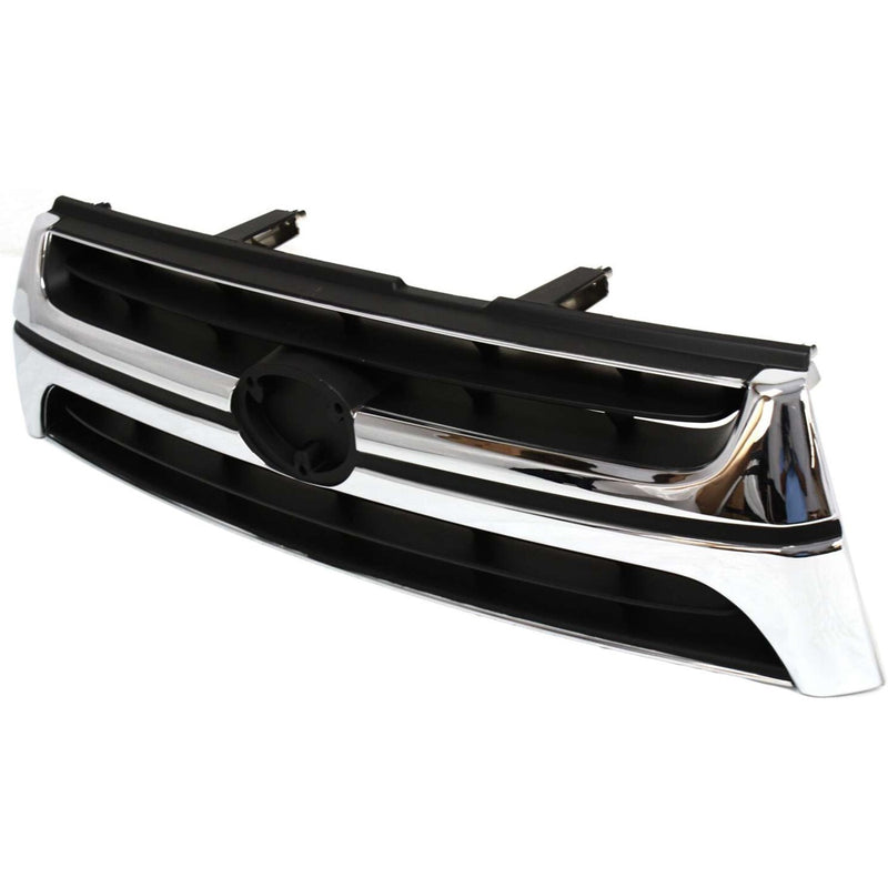 DURAFORCE Grille For 2001-2002 Toyota 4Runner Chrome Shell w/ Primed Insert Plastic