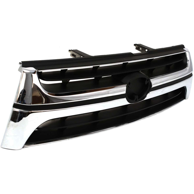 DURAFORCE Grille For 2001-2002 Toyota 4Runner Chrome Shell w/ Primed Insert Plastic