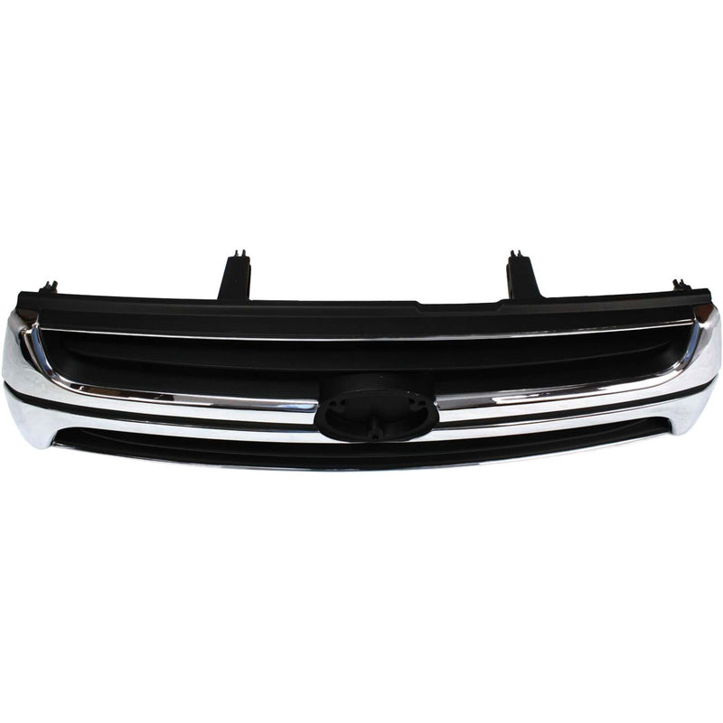 DURAFORCE Grille For 2001-2002 Toyota 4Runner Chrome Shell w/ Primed Insert Plastic