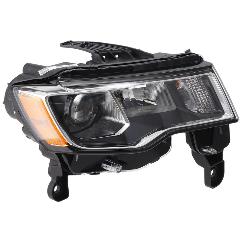 DURAFORCE Right Headlight For Jeep Grand Cherokee 2017-2021 Halogen with Bulb(s) Chrome