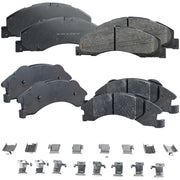 DURAFORCE Brake Pad Set For 2008-2011 Ford E-350 Super Duty Front and Rear