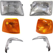 DURAFORCE Headlight Driving Head light Headlamp Driver & Passenger Side Styleside