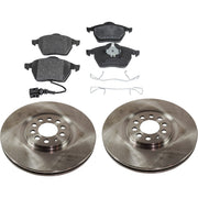 DURAFORCE Front Brake Disc Rotors and Pads Kit for VW Sedan Audi TT Quattro Jetta Golf 02