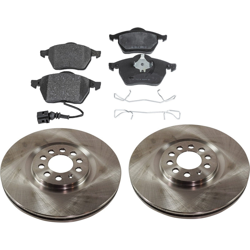DURAFORCE Front Brake Disc Rotors and Pads Kit for VW Sedan Audi TT Quattro Jetta Golf 02