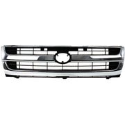 DURAFORCE Grille Assembly For 97-00 Toyota Tacoma Chrome Shell w/ Black Insert Plastic 2WD