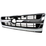 DURAFORCE Grille Assembly For 97-00 Toyota Tacoma Chrome Shell w/ Black Insert Plastic 2WD