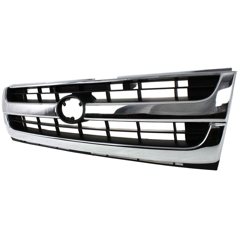 DURAFORCE Grille Assembly For 97-00 Toyota Tacoma Chrome Shell w/ Black Insert Plastic 2WD