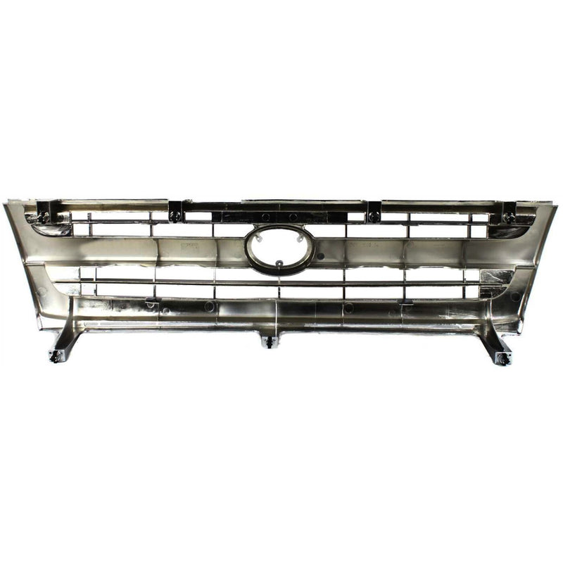 DURAFORCE Grille Assembly For 97-00 Toyota Tacoma Chrome Shell w/ Black Insert Plastic 2WD