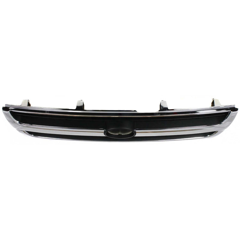 DURAFORCE Grille Assembly For 97-00 Toyota Tacoma Chrome Shell w/ Black Insert Plastic 2WD