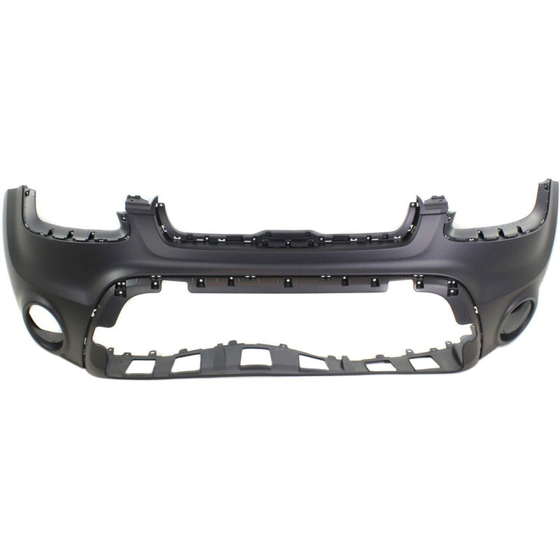 DURAFORCE Front Bumper Cover For 2012-2013 Kia Soul w/ fog lamp holes Primed CAPA