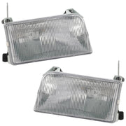 DURAFORCE Driver and Passenger Side Headlights For Ford F-150 1992-1997 Halogen w/ Bulb/s