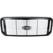 DURAFORCE Grille Assembly For 2005-2007 Ford F-250 Super Duty F-350 F-450 Chrome Insert