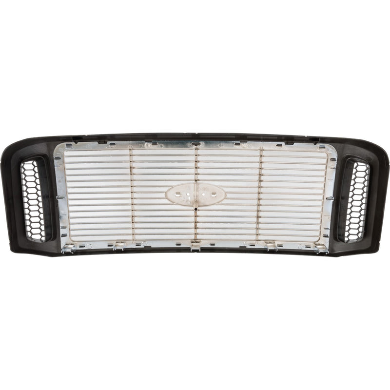 DURAFORCE Grille Assembly For 2005-2007 Ford F-250 Super Duty F-350 F-450 Chrome Insert