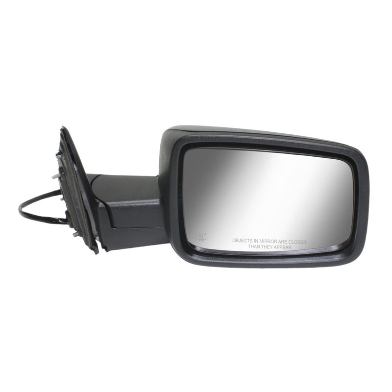 DURAFORCE Mirror For 2013-2018 Ram 1500 2500 Manual Folding Textured Black Front Right