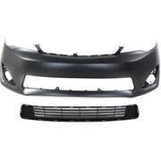DURAFORCE Bumper Cover Kit For 2012-2014 Toyota Camry Front With Bumper Grille Primed