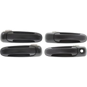 DURAFORCE Exterior Door Handle Set For 2002-09 Dodge Ram 1500 Smooth Black Front and Rear