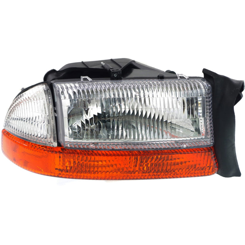 DURAFORCE Headlight Set For 97 Dodge Dakota 98 Durango Driver/Passenger Side w/ bulb