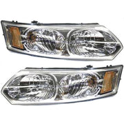 DURAFORCE Headlight Set For 2003-2007 Saturn Ion Driver and Passenger Side with Bulb Sedan
