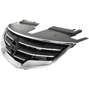 DURAFORCE Grille Assembly For 2010-2012 Nissan Altima Sedan Chrome Shell with Black Insert