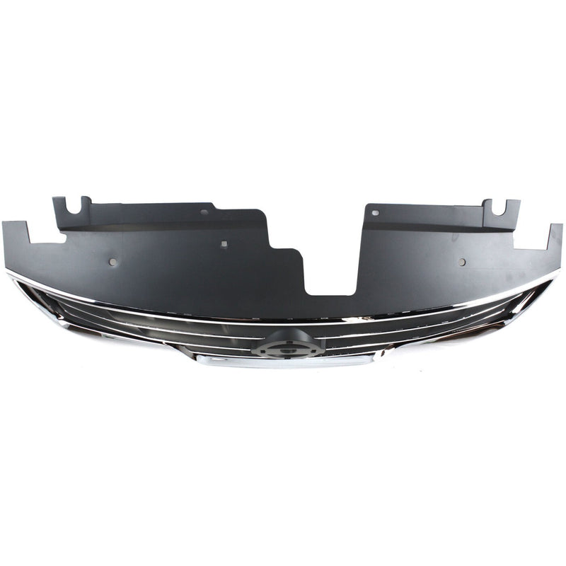DURAFORCE Grille Assembly For 2010-2012 Nissan Altima Sedan Chrome Shell with Black Insert