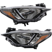 DURAFORCE Halogen Headlight Set For 2016 Scion iA Left & Right Chrome Interior