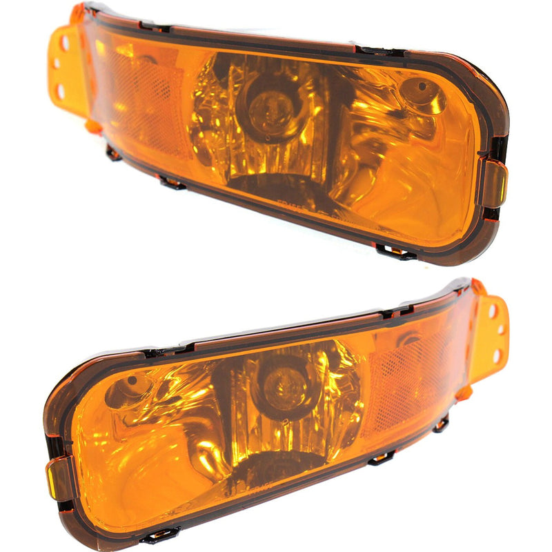 DURAFORCE Turn Signal Light Set For 2005-2009 Ford Mustang Front Left and Right with bulb