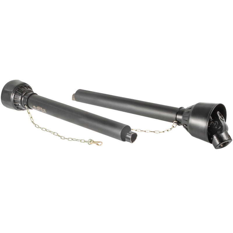 DURAFORCE PTO Shaft PTO Driveshaft for Tractor 1-3/8" Spline/Round Ends 39-55" Black