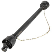 DURAFORCE PTO Shaft PTO Driveshaft for Tractor 1-3/8" Spline/Round Ends 39-55" Black