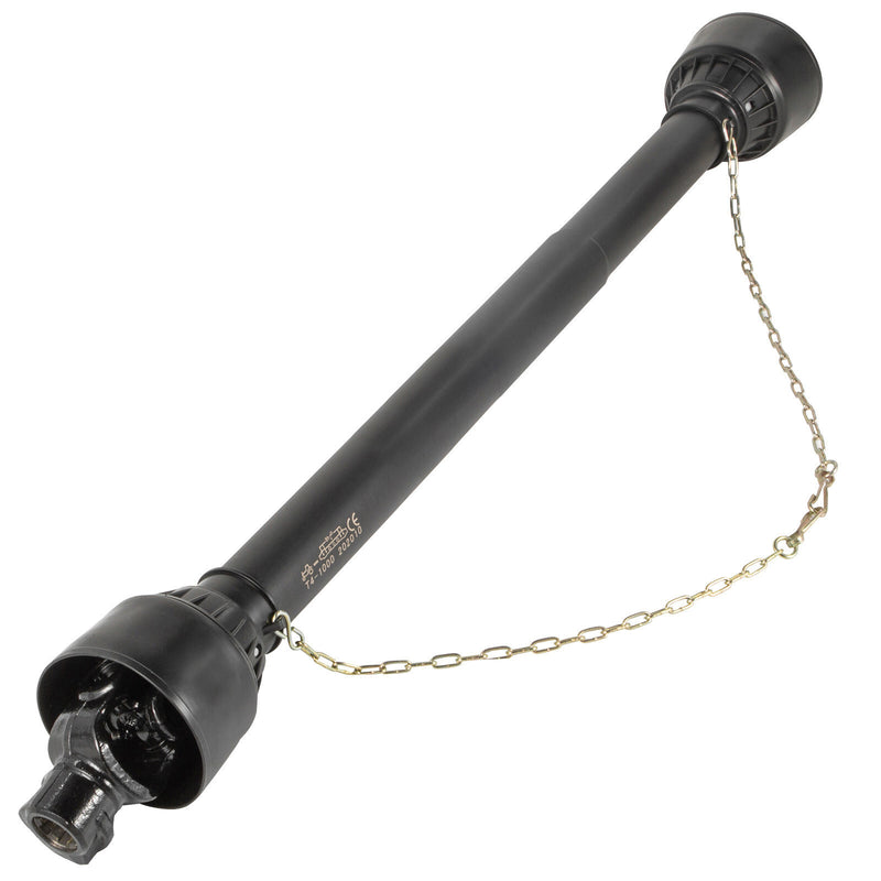 DURAFORCE PTO Shaft PTO Driveshaft for Tractor 1-3/8" Spline/Round Ends 39-55" Black