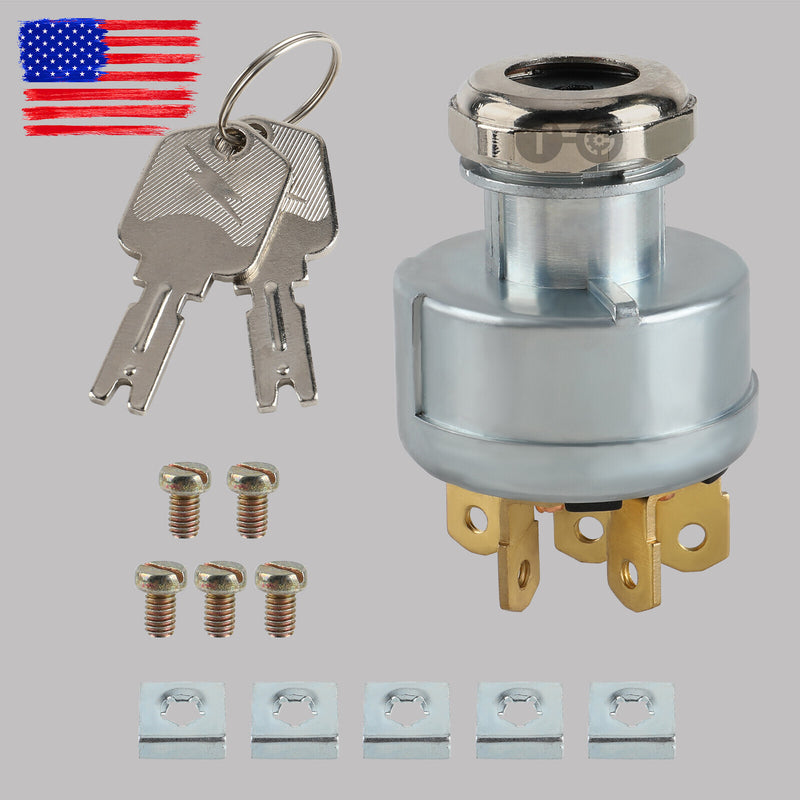 DURAFORCE For Clark, For Hyster For Yale, Universal Forklift Ignition Switch 272041 w/ Key