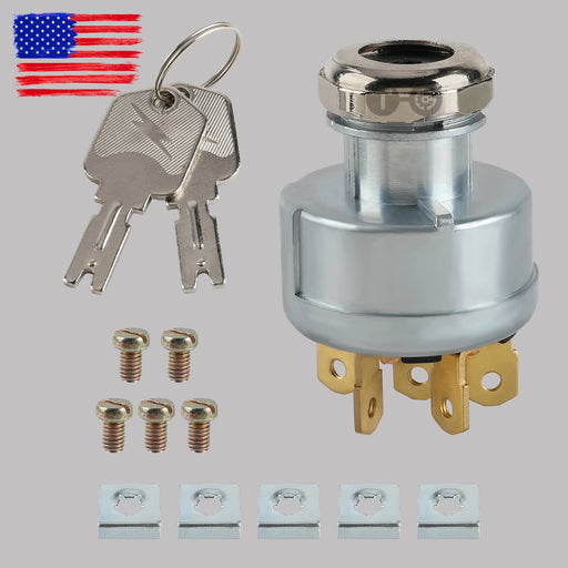 DURAFORCE For Clark, For Hyster For Yale, Universal Forklift Ignition Switch 272041 w/ Key